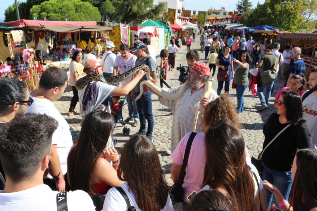 Mercado e animais exóticos do festival Al Mossassa